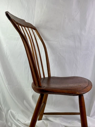 Antique New England Primitive Country Farmhouse Chair Cover