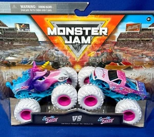 SPARKLE SMASH UNICORN vs SPARKLE SMASH TRUCK - Monster Jam 2-Pack 1/64 Scale - Picture 1 of 9