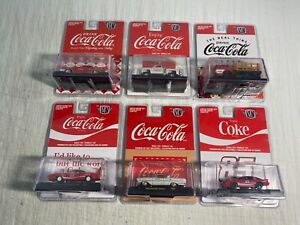 M2 Machines Coca Cola DIE-CAST  Mix Lot Of 6 Cars New Sealed Free Shipping L@@@K
