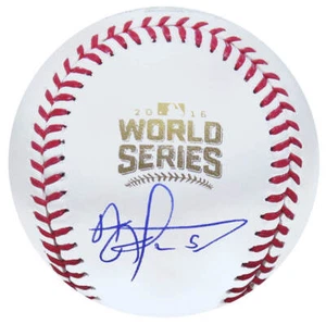 Cubs ALBERT ALMORA JR Signed Rawlings 2016 World Series Baseball - SCHWARTZ - Picture 1 of 1