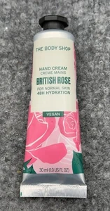 Crema de manos vegana The Body Shop British Rose 1,0 oz - Imagen 1 de 3