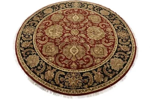 Agra Rug 10' x 10'1'' Red Wool Traditional Hand-Knotted Oriental Carpet - Picture 1 of 15