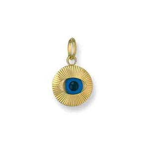 Yellow Gold 9ct Evil Eye Pendant - Picture 1 of 1