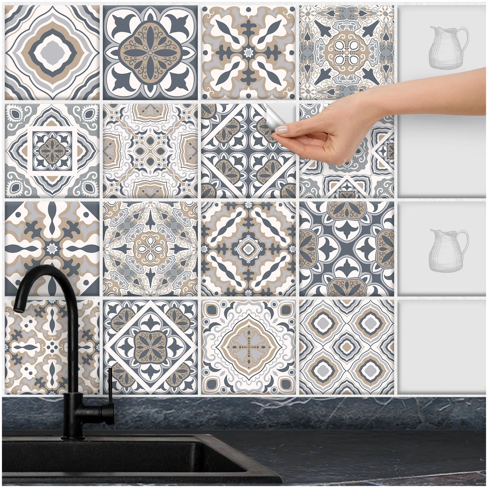 FoLIESEN Fliesenaufkleber für Küche und Bad - Fliesenfolie - Patchwork No.14 - Bild 1 von 4