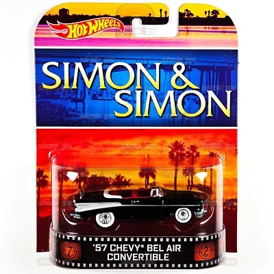 Hot Wheels 57 CHEVY BEL AIR CONVERTIBLE Simon & Simon - Retro Entertainment 1:64 - Image 1 of 2