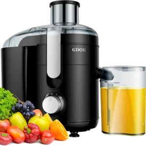 Juicer with Titanium Cut Disc, Dual Speed, BPA-Free, Anti-Drip, Includes Brush - Picture 1 of 15