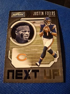 2021 JUSTIN FIELDS PANINI PLAYBOOK NEXT UP ROOKIE CARD RC #NXT-JFI CHICAGO BEARS - Picture 1 of 2
