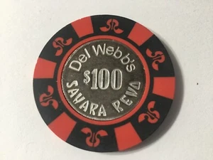 $100 Del Webb’s, Sahara, Reno, NV casino chip - Picture 1 of 2