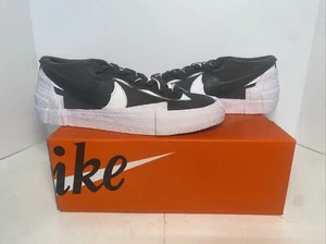 Size 9.5 - Nike Blazer Low Sacai Dark Grey Style DD1877-002 NEW w BOX Dead Stock - Picture 1 of 7