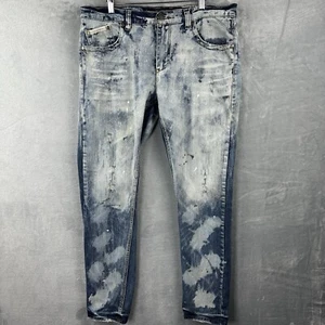 Heritage America Hombre Jeans Azul Ácido Lavado Envejecido Denim 38x34 (37x31) - Imagen 1 de 15