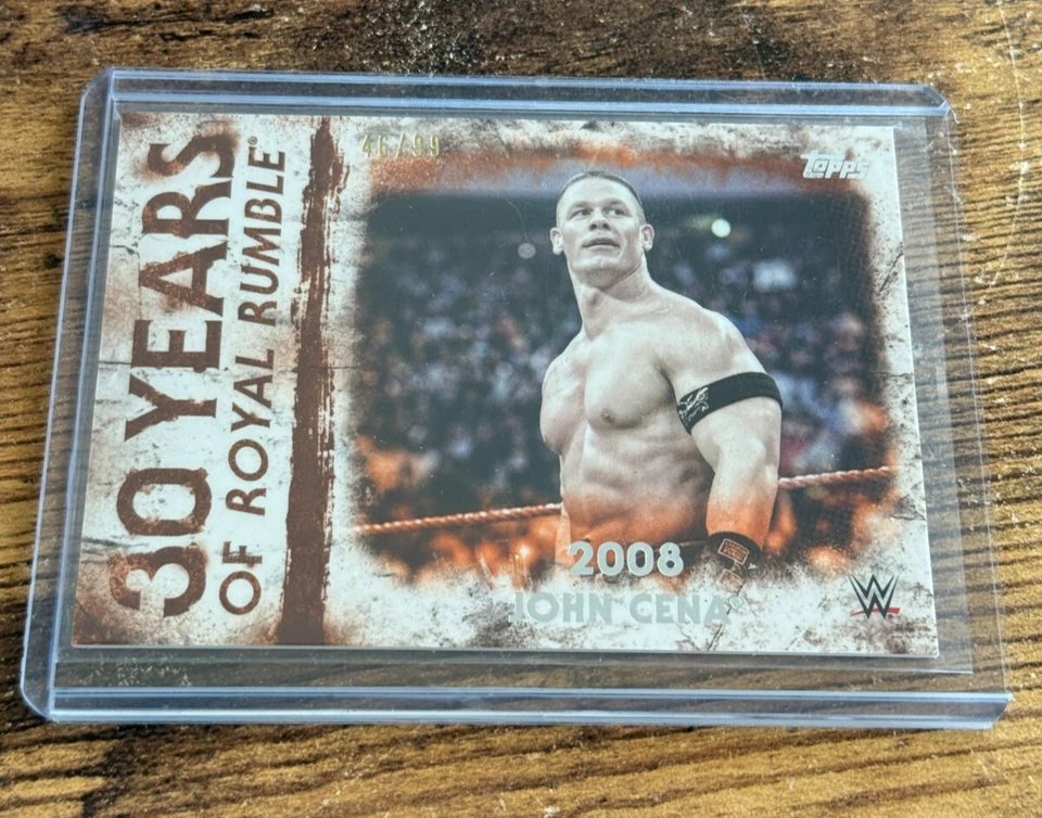 2018 Topps WWE Undisputed 30 Years of Royal Rumble Orange /99 John Cena #RR-17 - Image 1 of 1