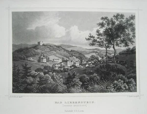 bad Liebenstein Thüringen Sachsen Meiningen echter alter Stahlstich 1846 - Bild 1 von 1