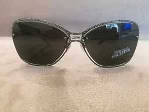 Jean Paul Gaultier JPG Vintage Cat Eye Sunglasses SJP 009S Gun & Diamond \ Black - Picture 1 of 5