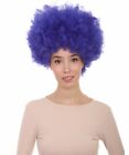 4 Colors Lady Clown Afro Hair Football Fans Short Wave Curly Wig, HW-2584