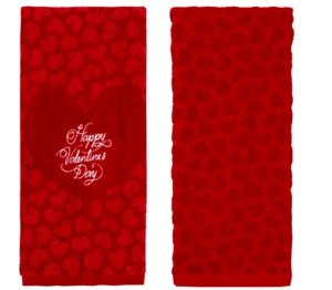 "Celebrate Together: Día de San Valentín, toallas de mano de baño sediento, juego de 2 piezas, 16""x25" - Imagen 1 de 1