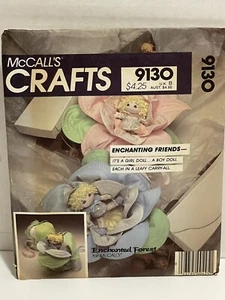 McCall's 9130 Enchanted Forest Baby Dolls Pattern Uncut Cabbage Carry-all - Picture 1 of 4