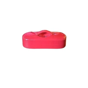 Chantal True Red Stoneware Oval Butter Dish LID ONLY - Picture 1 of 1