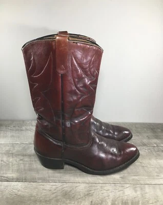 Botas de motociclista vaqueras occidentales vintage Wellington de cuero Chippewa para hombre talla 9 D Foto 1 de 4