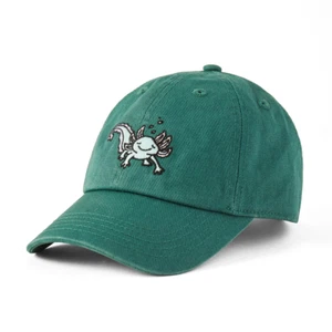 Life is Good. Kids Quirky Axolotl Chill Cap, Spruce Green - Picture 1 of 3