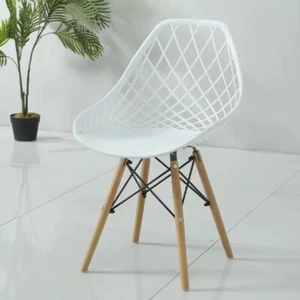 2er 4er 6er Set Silla Moderno Blanco Del Comedor de Madera Retro Relax - Imagen 1 de 2