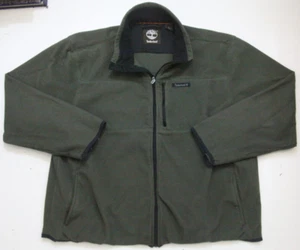 Timberland Gray Fleece Jacket Coat Zipper Front Mens Man Long Sleeve 2XL P234 - Picture 1 of 5