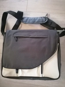 Laptop Tasche eierschale schwarz TCM Business Tasche Umhängetasche Neu - Photo 1/8