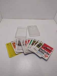 Berliner Spielkarten Deutsche Autos Cards In Plastic Case Classic Car Info Rare - Picture 1 of 2