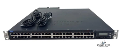 Juniper EX4200-48PX Gigabit PoE+ Network Switch 2x 930W AC PSUs w/ SFP Module - Image 1 of 4