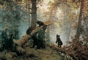 Ivan Shishkin Oso Clásico Paisaje Pintura al Óleo Lienzo Impresiones Arte de Pared Decoración - Imagen 1 de 8
