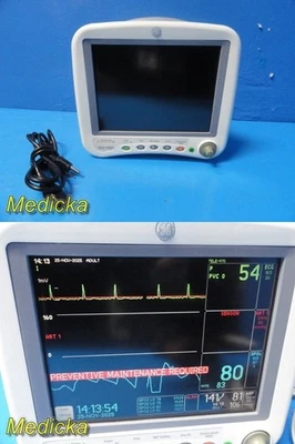 Monitor de paciente GE Dash 4000 2011 solamente (ECG/SpO2/NIBP/IBP/Temp/CO2) ~ 38288 Foto 1 de 4