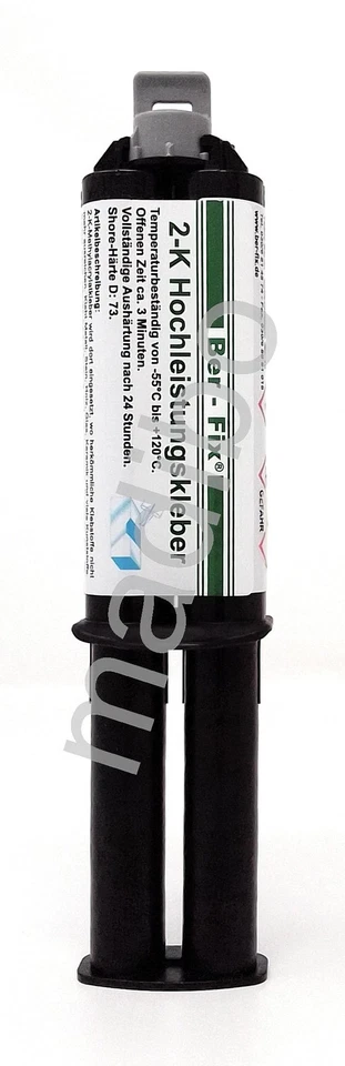  48,00 euros por 100 g Ber-Fix 2K pegamento de alto rendimiento 25 gramos - 3 minutos - Imagen 1 de 1