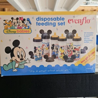 Vintage 1996 Disney Evenflo Disney Babies Disposable Feeding Set Drop in Style💖 - Image 1 of 4