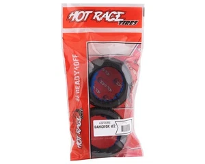HR-002-0112 HotRace Bangkok V2 1/8 Truggy Tires w/Inserts (2) (Super Soft) WALL - Picture 1 of 2