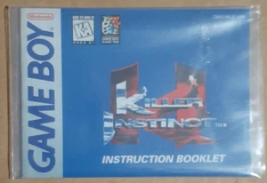 Manual SOLO Killer Instinct Nintendo NES Manual de instrucciones Folleto SOLO - Imagen 1 de 2