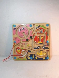 HAPE Magnetic Maze Puzzle Game Fun Farm Learning Toy Preschool Activity Board - Picture 1 of 3