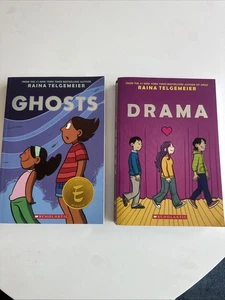2 Stück Raina Telgemeier Graphic Novels Drama Geister 2012-2016 - Bild 1 von 2