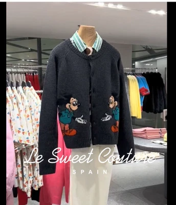 CÁRDIGAN DE LANA ZARA UNISEX FW25 MICKEY MOUSE HARRY LAMBERT DISNEY 5755/370/822 Foto 1 de 4