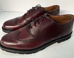 Bostonian Classics WingTip Oxford-Schuhe Herrenschuhe US Größe 9M Burgunderrot Leder - Bild 1 von 6