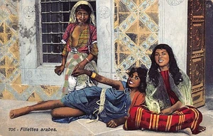 Tunisie - Fillettes arabes - Ed. Lehnert & Landrock 706 - Picture 1 of 2