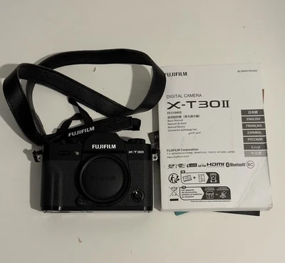 Fujifilm X-T30 II Mirrorless Digital Camera - Black Body only (with extras) - Image 1 of 4