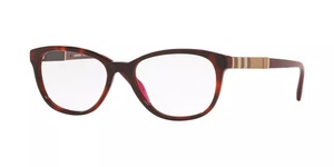 Burberry Eyeglasses BE2172 3657 52mm Top Havana on Bordeaux / Demo Lens - Picture 1 of 1