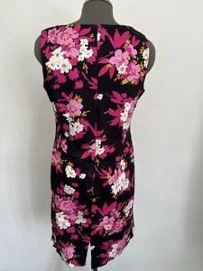 Danny & Nicole Women’s Cotton Sleeveless Floral Multicolor Print Dress Sz 10 VGC - Picture 1 of 8