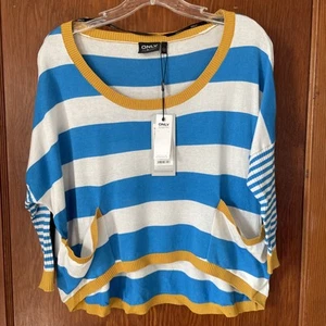 NWT ONLY Love Urbanized Women's Knit Top Short Sleeve Cropped XS Madeline - Picture 1 of 9
