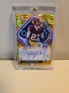 2023 Topps Cosmic Chrome DeAngelo Hall Gold Interstellar Refractor Auto /50 - Picture 1 of 2