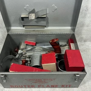 Vintage Millers Falls Router Plane Kit Katalog Nr. 681 & 682 mit Zubehör!!! - Bild 1 von 24