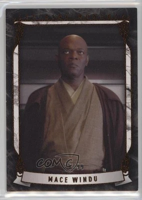 2015 Topps Star Wars Masterwork Defining Moments Canvas 70/99 Mace Windu 5n4 - Image 1 of 3