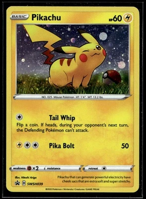 Pikachu - Promo SWSH: Sword & Shield Promo Cards SWSH039 NM - Image 1 of 2