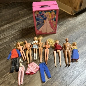 HUGE Lot 1960s Vintage Barbies With Vintage Case - Picture 1 of 15
