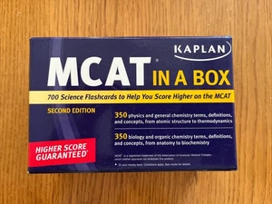 Kaplan MCAT in a Box - Cards By Kaplan - 700 Science Flashcards 2nd Edition - Picture 1 of 9