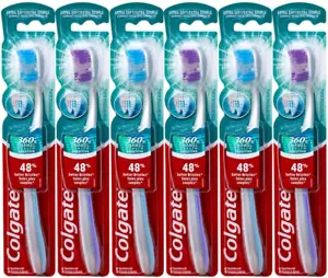 360 Enamel Health Sensitive Toothbrush, Compact Head, Extra Soft - Pack of 6 - Picture 1 of 12